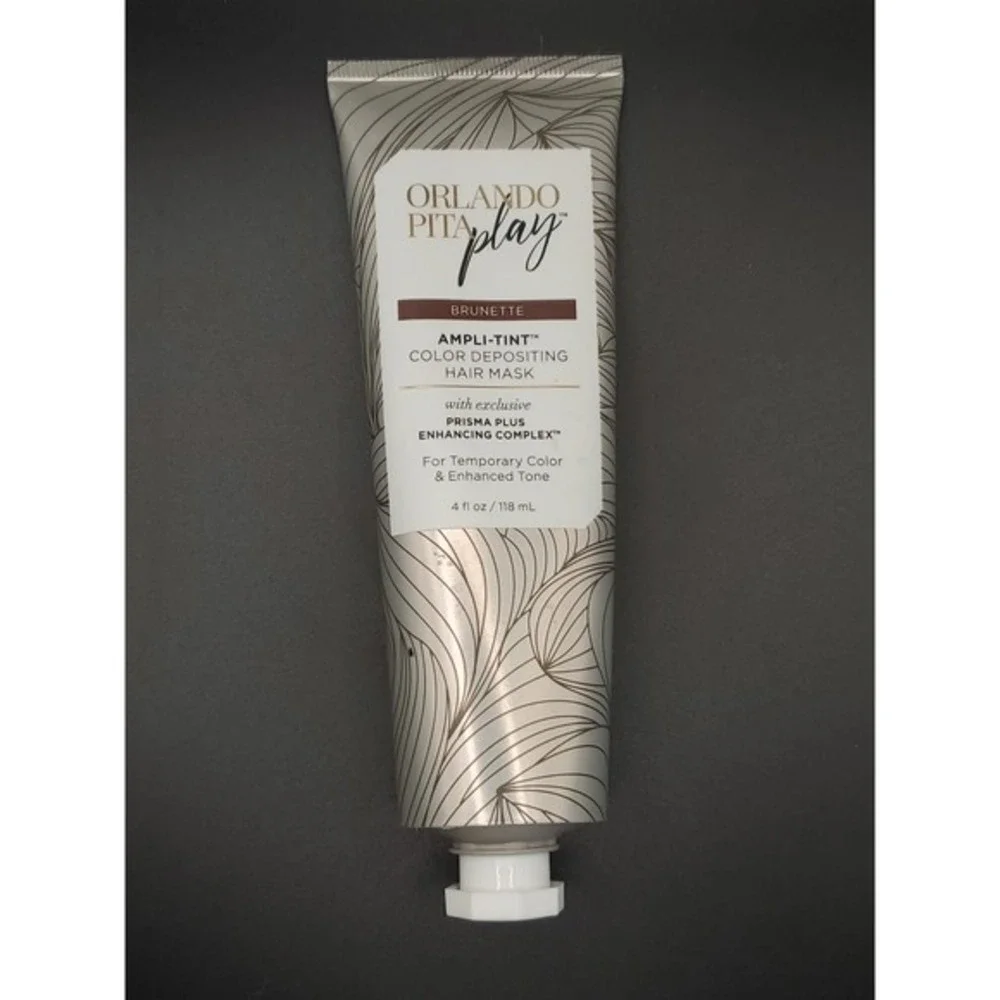 Orlando Pita Play Brunette Ampli-Tint Color Depositing Hair Mask 4 Fl Oz